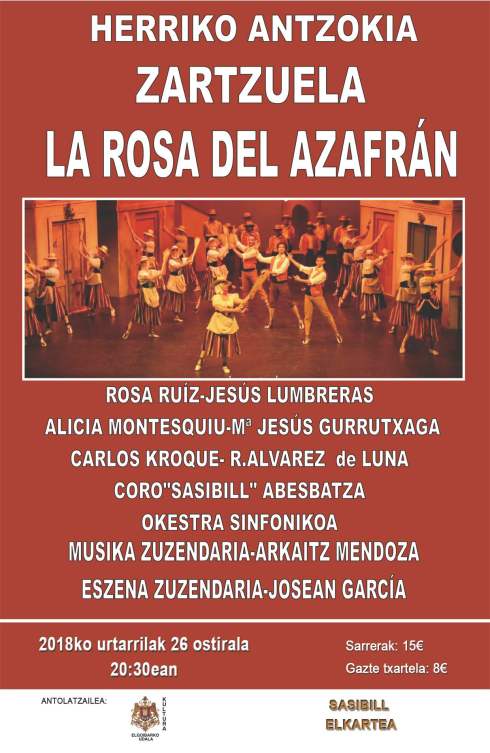 CARTEL LA ROSA DEL AZAFRAN